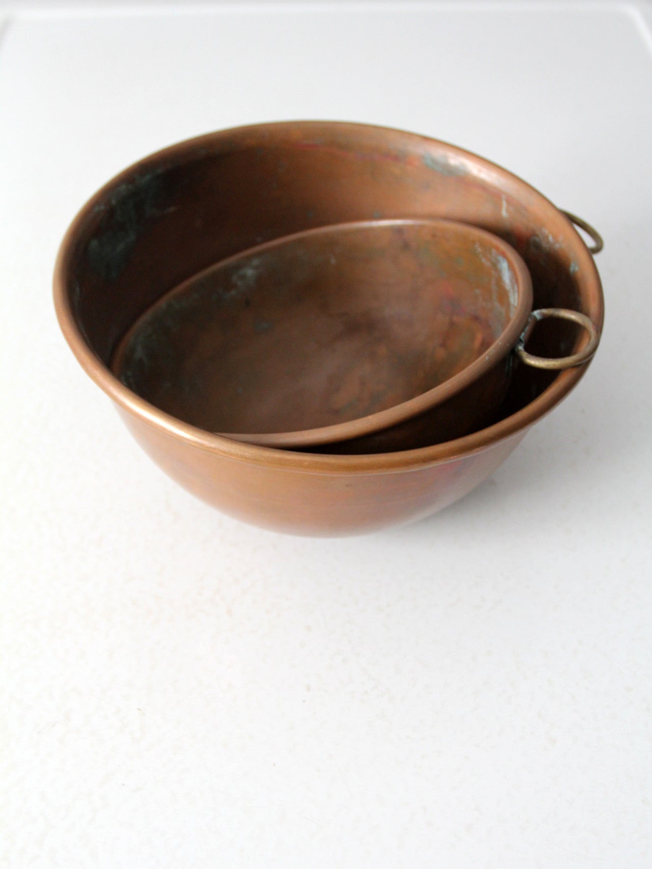 antique copper mixing bowls – 86 Vintage