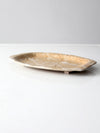 vintage leaf studio pottery tray