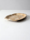 vintage leaf studio pottery tray