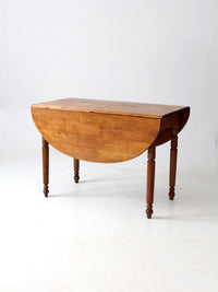 antique wood drop leaf table