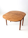 antique wood drop leaf table