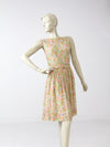 vintage 60s floral dress