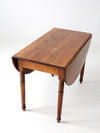 antique wood drop leaf table