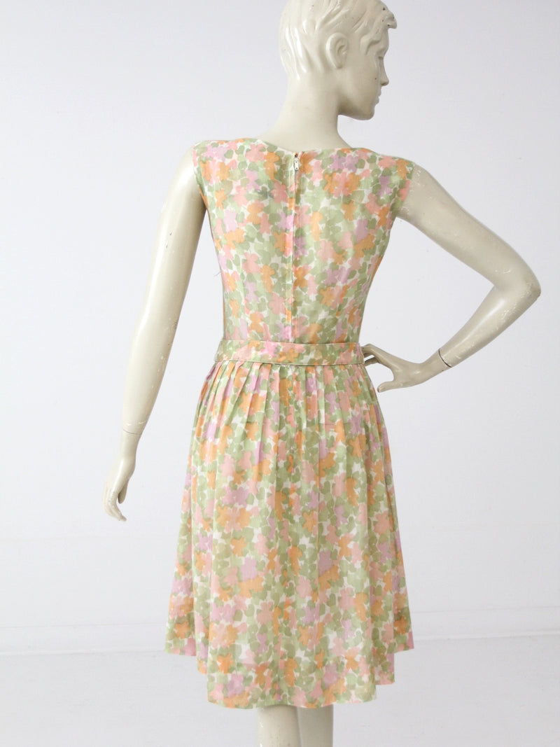 vintage 60s floral dress