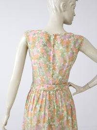 vintage 60s floral dress
