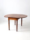 antique wood drop leaf table