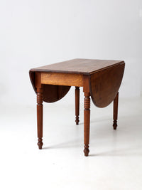 antique wood drop leaf table