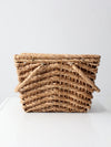 vintage sisal picnic basket