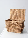 vintage sisal picnic basket