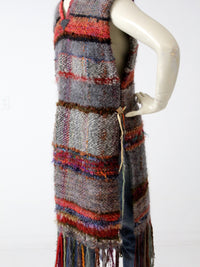 vintage hand knit tunic dress