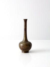 vintage brass bud vase