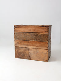 antique beadboard trunk