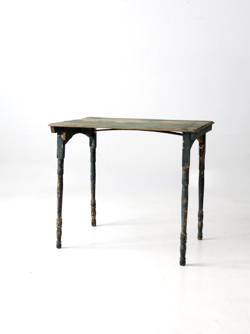 antique painted wood folding table
