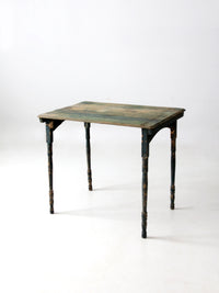 antique painted wood folding table