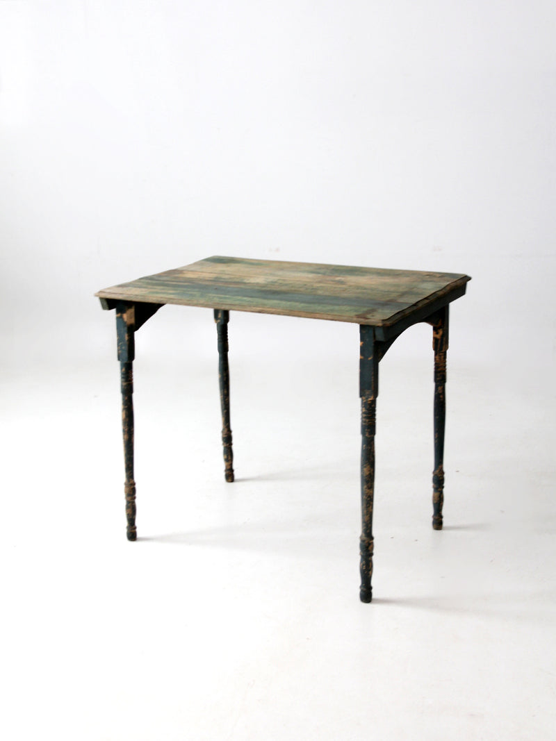 antique painted wood folding table