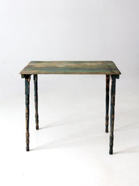 antique painted wood folding table