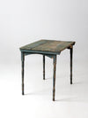 antique painted wood folding table