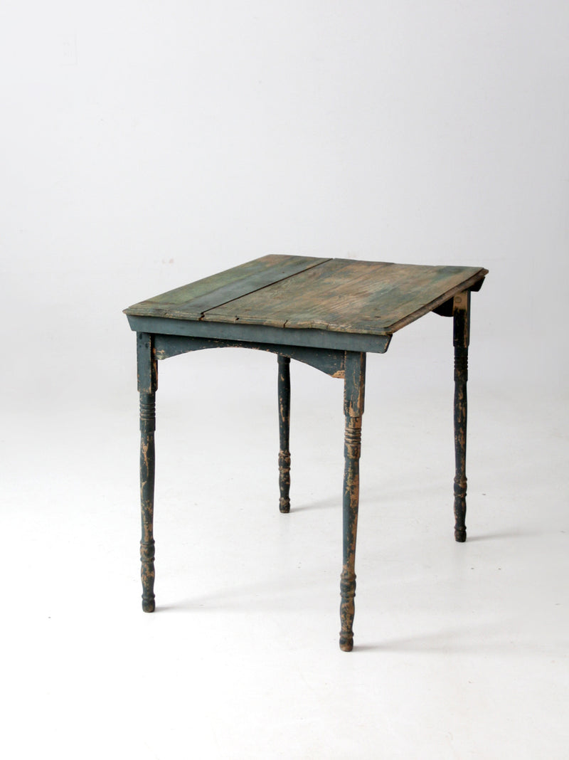 antique painted wood folding table