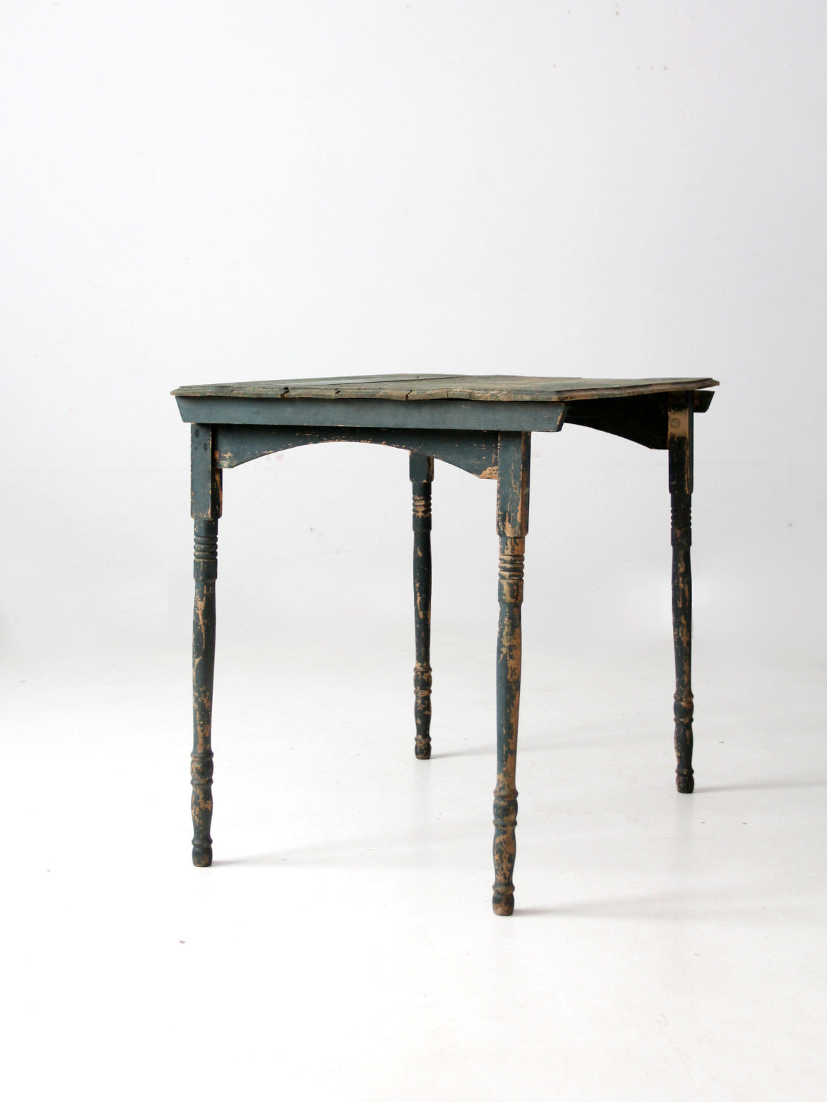 antique painted wood folding table – 86 Vintage