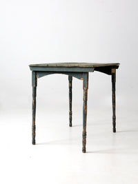 antique painted wood folding table