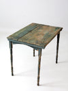 antique painted wood folding table