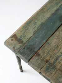 antique painted wood folding table