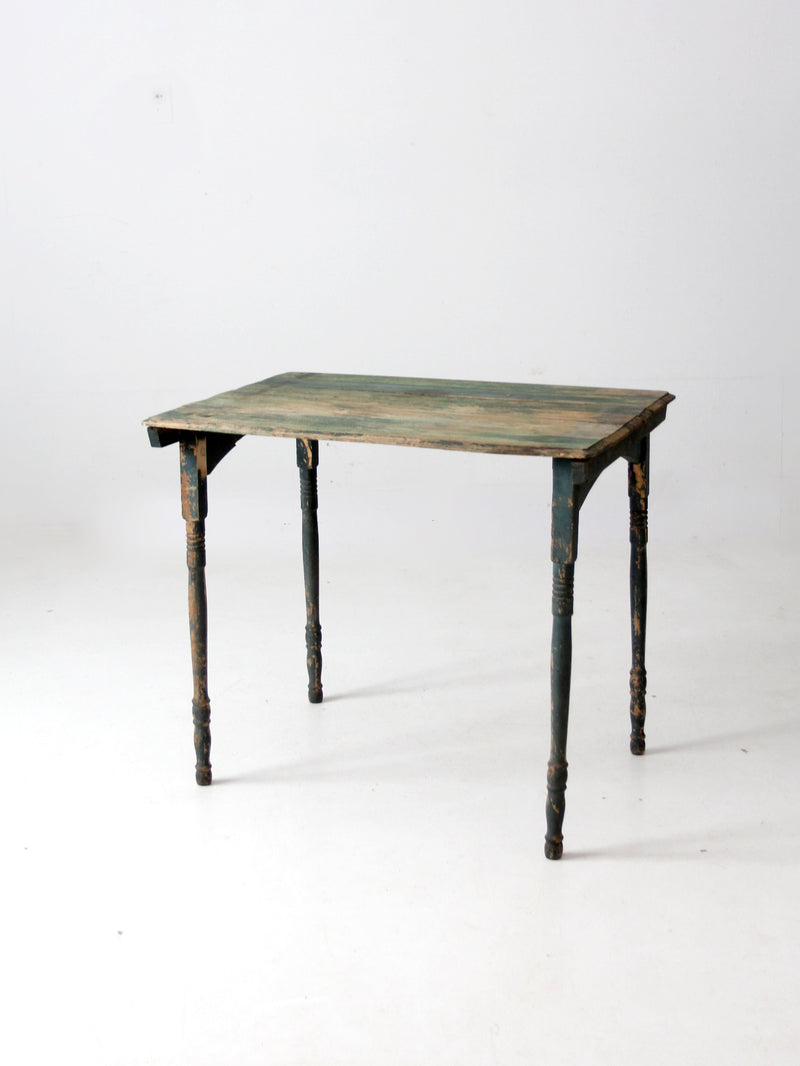 antique painted wood folding table