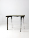 antique painted wood folding table