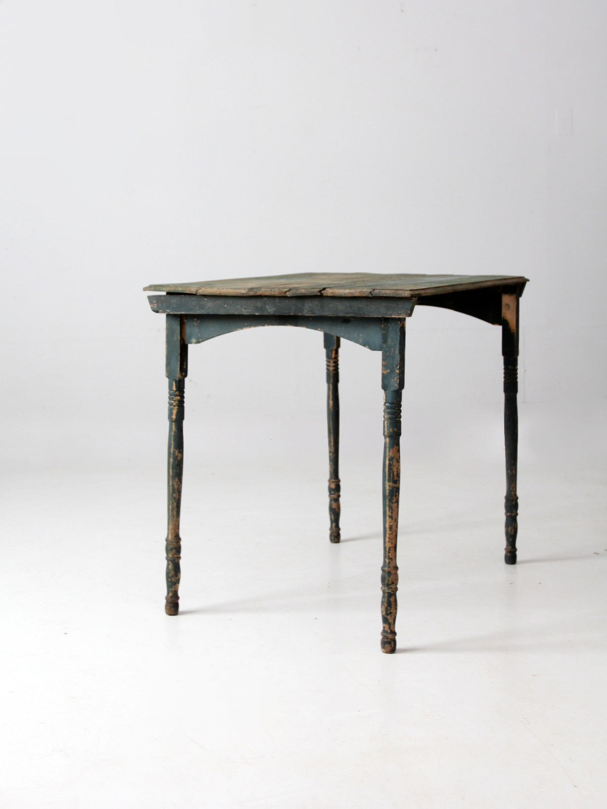 antique painted wood folding table – 86 Vintage