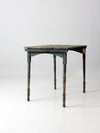 antique painted wood folding table