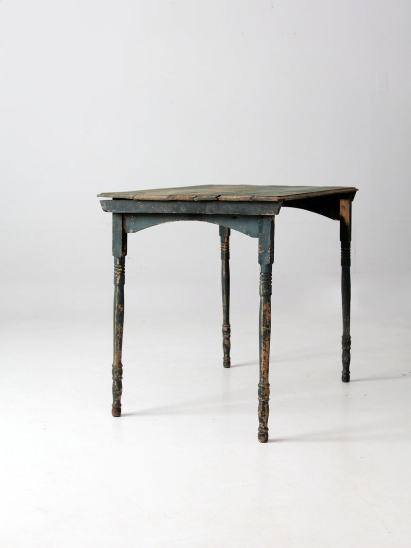 antique painted wood folding table