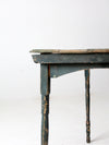 antique painted wood folding table