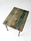 antique painted wood folding table