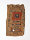 vintage Kellogg's burlap farm sack