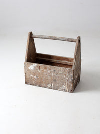 vintage wooden trug toolbox