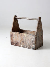 vintage wooden trug toolbox