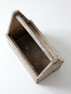 vintage wooden trug toolbox