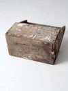 vintage wooden trug toolbox