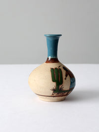 vintage mexican painted vase