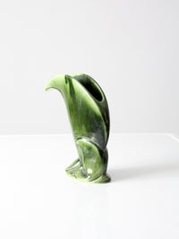 vintage ceramic leaf vase