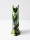 vintage ceramic leaf vase