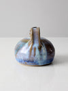 vintage studio pottery oil lamp