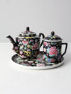 vintage Chinese black tea set
