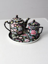 vintage Chinese black tea set