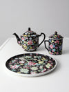 vintage Chinese black tea set