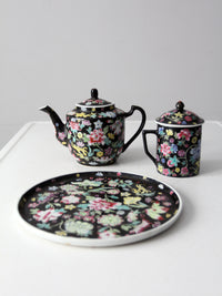 vintage Chinese black tea set