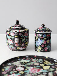 vintage Chinese black tea set