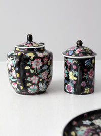 vintage Chinese black tea set