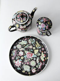 vintage Chinese black tea set