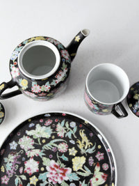 vintage Chinese black tea set